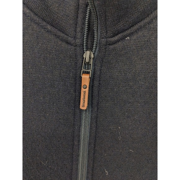 Smartwool Hudson Trail Fleece Vest Mens XL Navy Blue Merino Wool Blend Full Zip - Picture 3 of 10